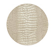 Croco Placemat in Gold by Kim Seybert at Fig Linens and Home