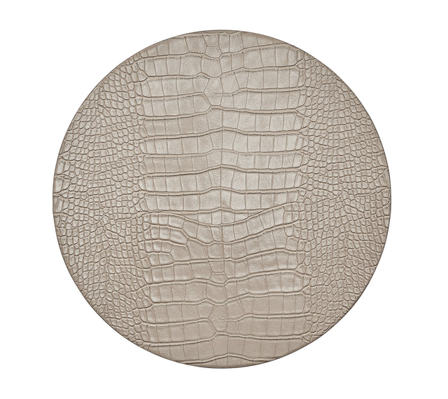 Croco Placemat in Sand by Kim Seybert at Fig Linens and Home