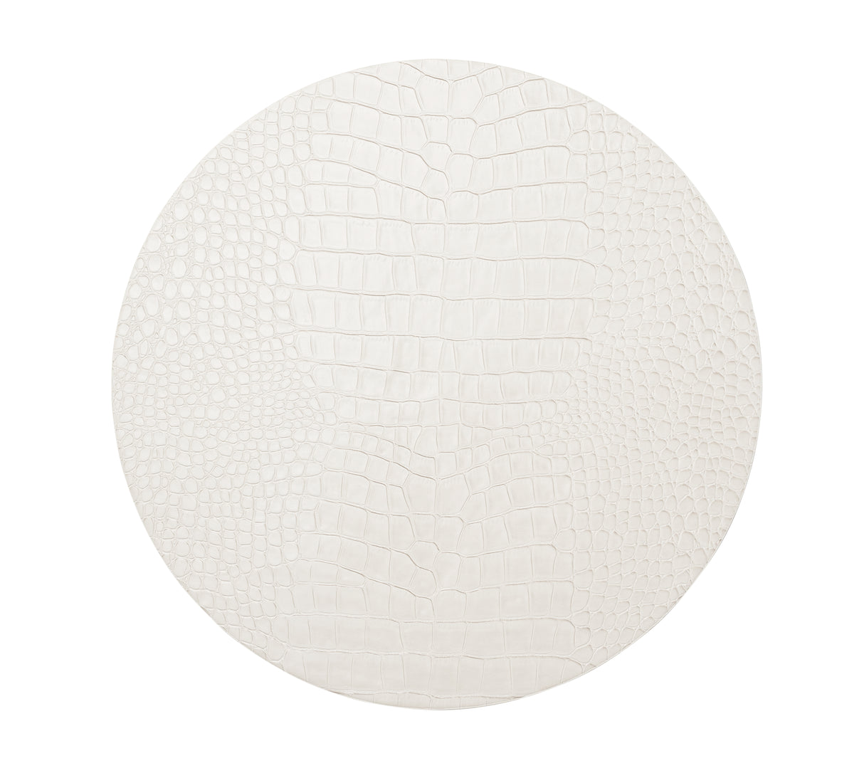 Croco Placemat in White by Kim Seybert at Fig Linens and Home