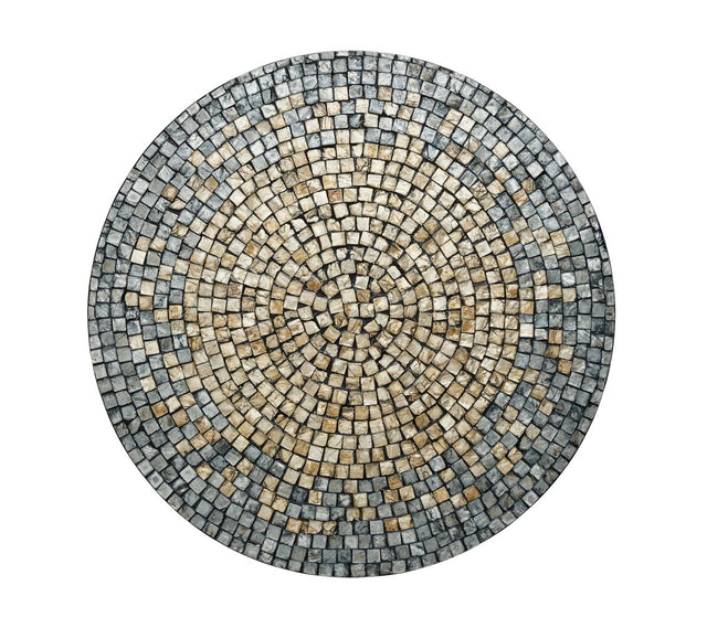 Shell Mosaic Placemat in Gray & Taupe by Kim Seybert at Fig Linens and Home