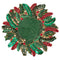 Holly and Sprig Placemat in Green, Red & Gold by Kim Seybert at Fig Linens and Home