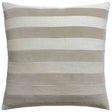 Parker Stripe Natural - Throw Pillow by Ryan Studio