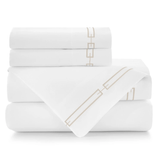 Peacock Alley Stanza Sheet Set in Linen | Fig Linens