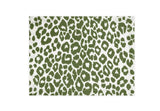 Placemats - Iconic Leopard Green - Matouk Schumacher at Fig Linens