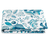 Matouk Schumacher Pomegranate Prussian Blue Fitted Sheet - Fig Linens