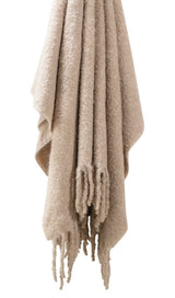 Matouk Poncho Throw Blanket in Dune at Fig Linens and Home 2