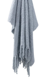 Matouk Poncho Throw Blanket in Hazy Blue at Fig Linens and Home 2