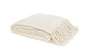 Matouk Poncho Throw Blanket in Parchment at Fig Linens and Home 1