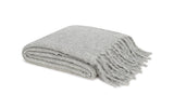 Matouk Poncho Throw Blanket in Silver at Fig Linens and Home 1