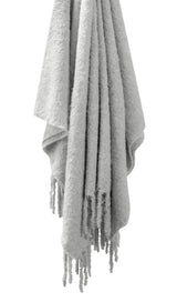 Matouk Poncho Throw Blanket in Silver at Fig Linens and Home 2