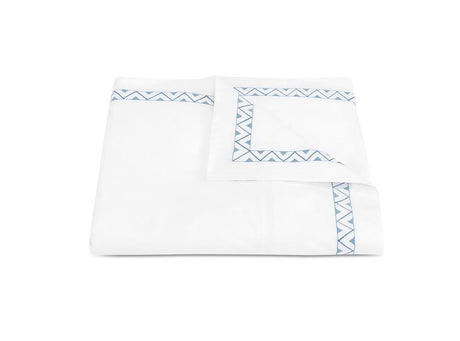 Prado Hazy Blue Duvet Cover | Matouk Schumacher at Fig Linens