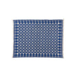 Fig Linens - Blue Printed Coverlet Cashmere Blankets with Fringe by Saved NY 