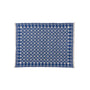 Fig Linens - Blue Printed Coverlet Cashmere Blankets with Fringe by Saved NY 