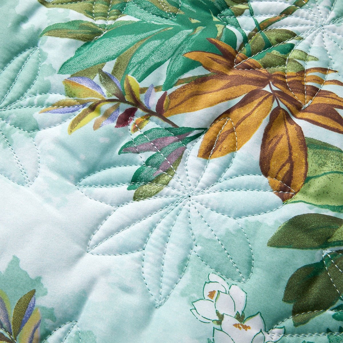 Quilting Detail on coverlet Panorama Yves Delorme Panorama 3 at Fig Linens and Home