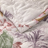 Detail of Quilt Fabric - Fresque Quilted Coverlet by Yves Delorme at Fig Linens and Home 1