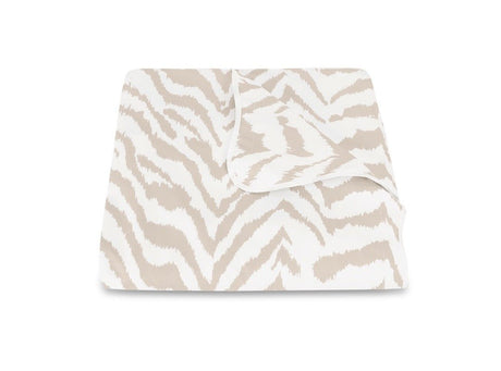 Quincy Sand Duvet Cover | Matouk Schumacher at Fig Linens