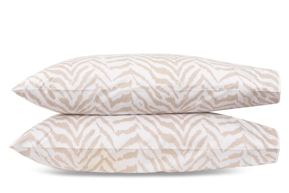 Quincy Sand Pillowcases | Matouk Schumacher at Fig Linens