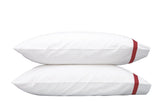 Pillowcases - Matouk Lowell Scarlet Bedding at Fig Linens and Home