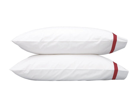 Pillowcases - Matouk Lowell Scarlet Bedding at Fig Linens and Home