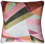 Roulade Print Rose and Leaf - Throw Pillow by Ryan Studio