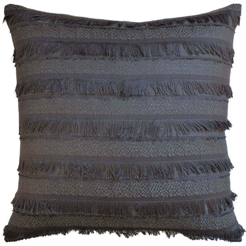 Throw Pillow - Acadia Charcoal Decorative Pillow - Ryan Studio at Fig Linens and Home