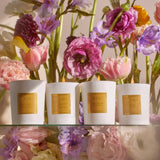 Saint Candles - Special Edition Votive Sets at Fig Linens and Home - Set of 4 Votives in Flowers