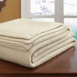 Savoy Cashmere Blanket by Sferra | Fig Linens - Ivory blanket