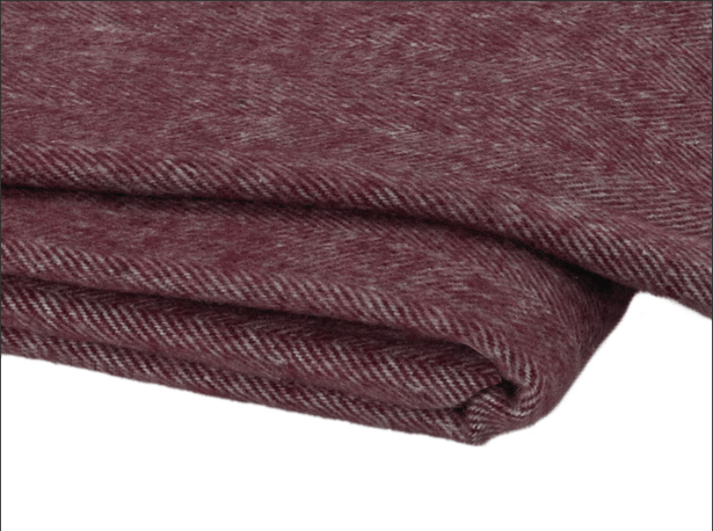 Italian Herringbone Deep Merlot Throw by Lands Downunder