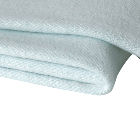 Italian Herringbone Ice Blue Throw by Lands Downunder