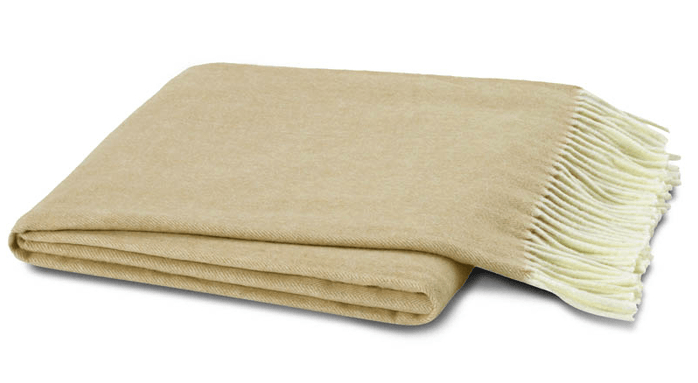 Italian Herringbone Soft Linen Throw by Lands Downunder