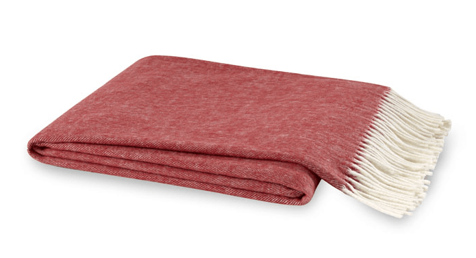 Italian Wool & Cashmere outlets Herringbone Throw