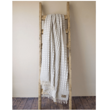 Waffle Weave Throw Beige by Lands Downunder