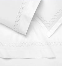 Thumbnail for Stack of Bedding - Sferra Linens Catena Lunar Percale Bedding at Fig Linens and Home