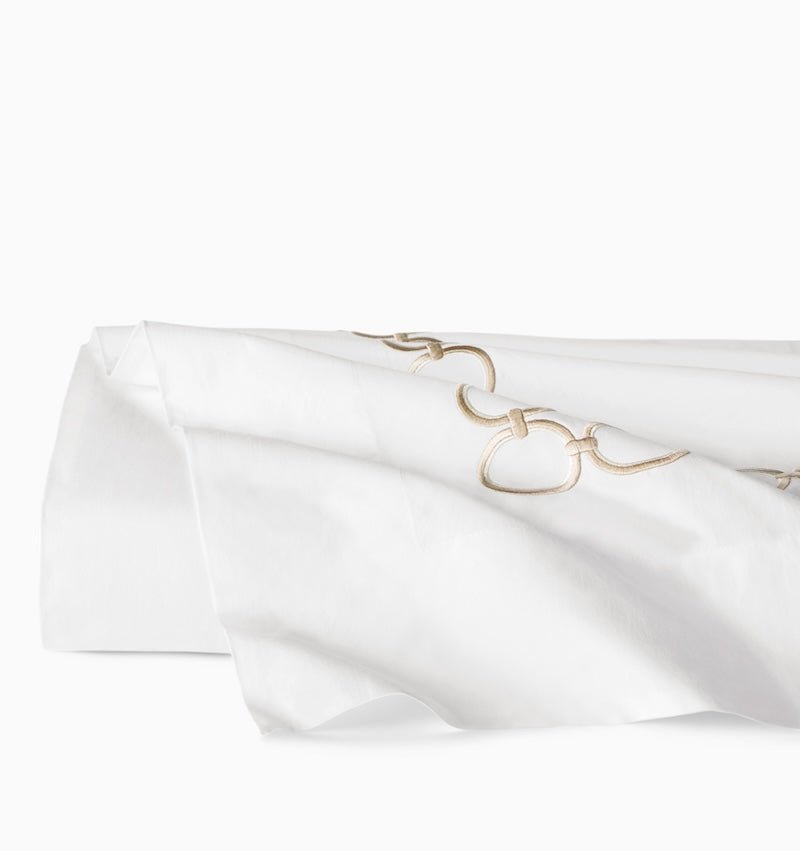 Flat Sheet - Sferra Linens Catena Sand Percale Bedding at Fig Linens and Home