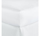 Peacock Alley Soprano White Fitted Sheet from Fig Linens and Home