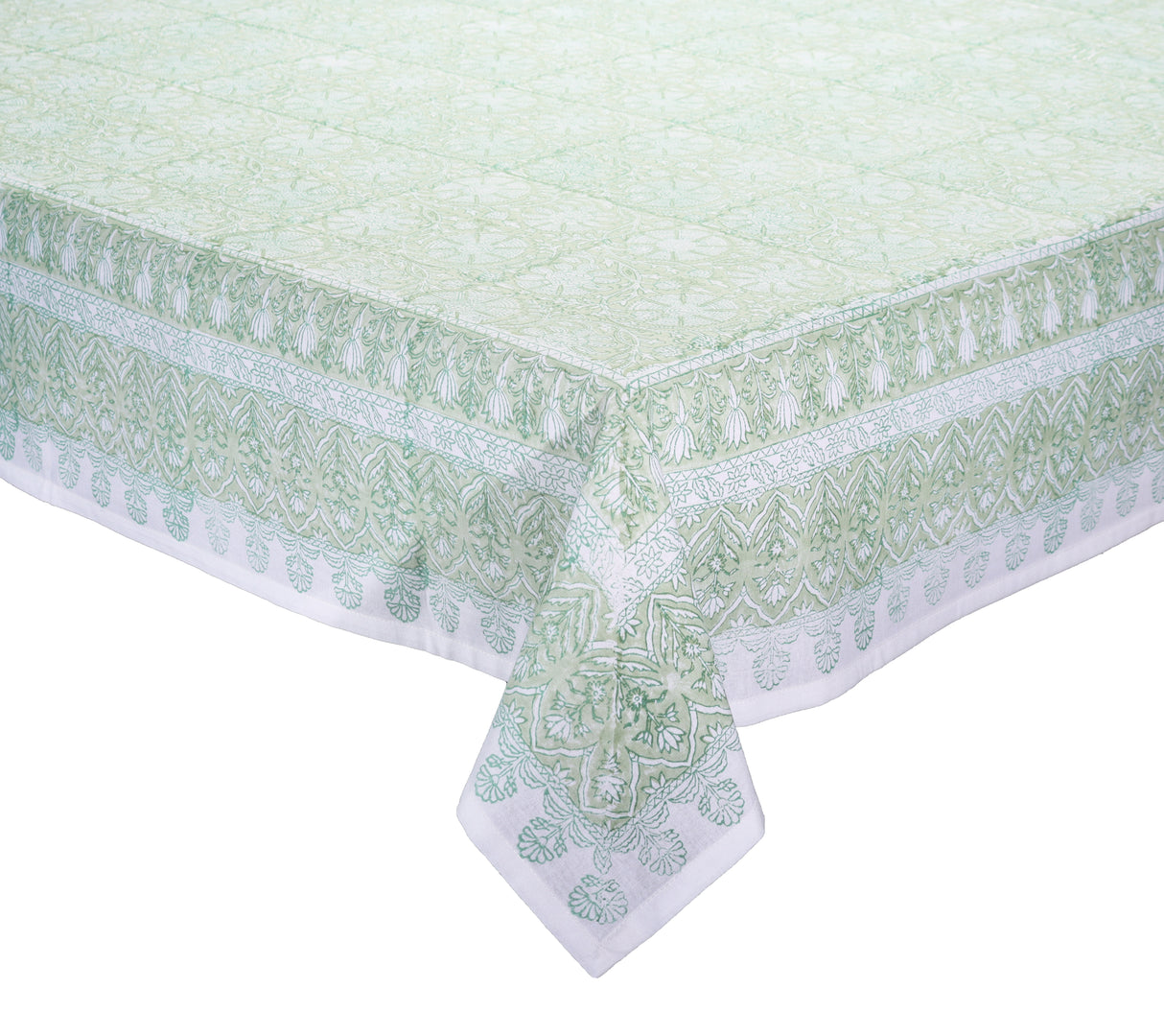 Provence Tablecloth in Mint, 110"L x 58"W by Kim Seybert at Fig Linens and Home