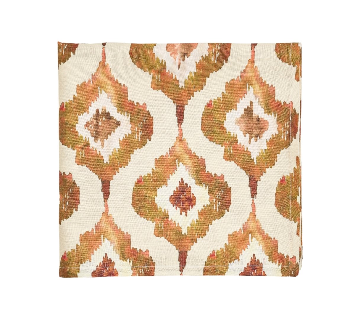 Watercolor Ikat Tablecloth in Rust by Kim Seybert