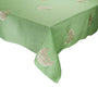 Palm Fringe Tablecloth in Green & Natural, 110"L x 53"W by Kim Seybert at Fig Linens and Home