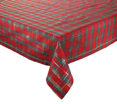 Holiday Threads Tablecloth in Red, Green & Gold by Kim Seybert at Fig Linens and Home