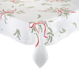 Merry and Bright Tablecloth in White, Red & Green by Kim Seybert at Fig Linens and Home