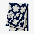 K Hanadot Navy Throw Blanket by Kenzo Paris at Fig Linens and Home