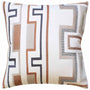 Tritone Embroidery Copper Decorative Pillow - Ryan Studio Pillow - Lee Jofa Fabric