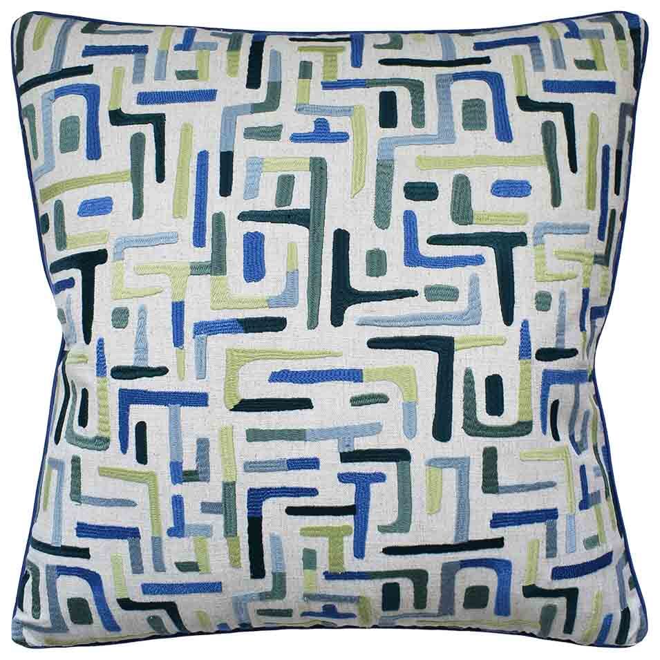 Varanasi Laurel - Throw Pillow by Ryan Studio