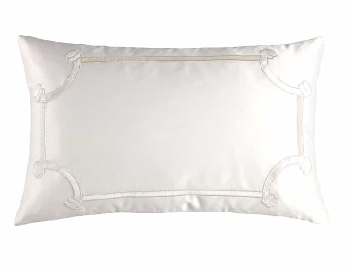 Lili Alessandra Vendome Ivory King Pillow