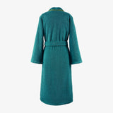 Women's Bathrobe Back View - Panorama Shawl Collar Cotton Modal Robe by Yves Delorme