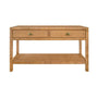 Console Table Front View - Ciara Rattan Console - Worlds Away Furniture at Fig Linens and Home