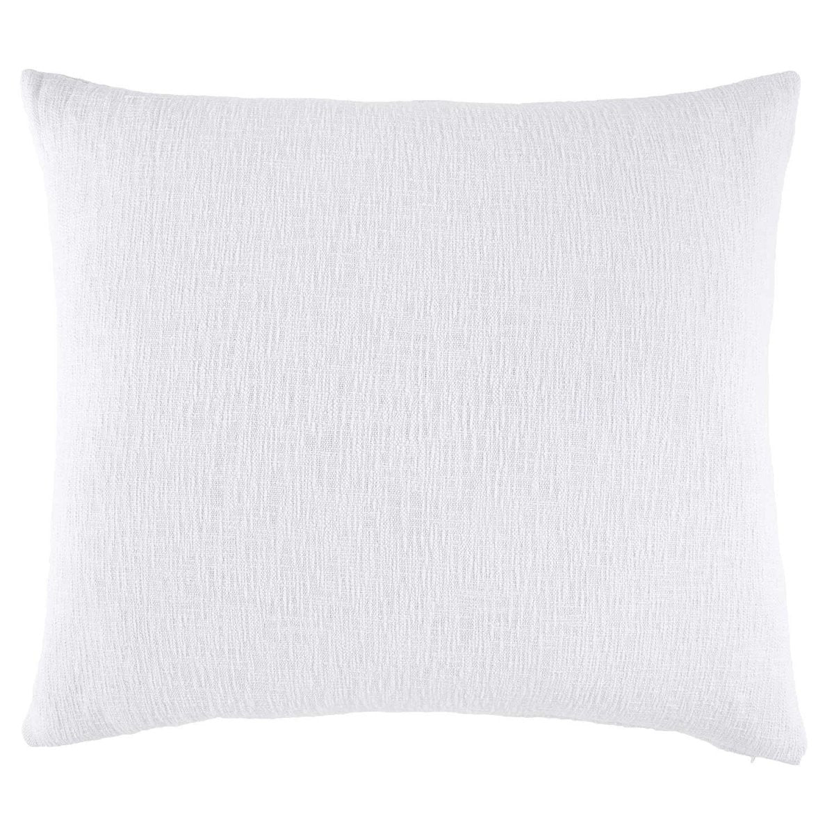 Woven White King Euro Pillow Sham