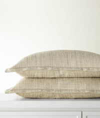 Thumbnail for Wren Bamboo Shams by Legacy Home - Fig Linens