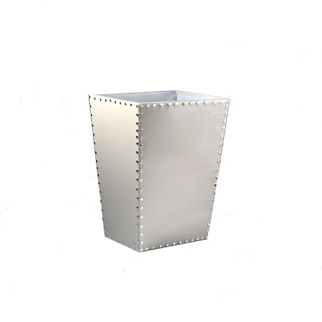 Fig Linens - Mike + Ally Aero Pearl Grey Wastebasket