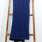 100% Cashmere Throw - Alashan Cozy Knit Midnight Blue Cashmere Throw at Fig Linens and Home